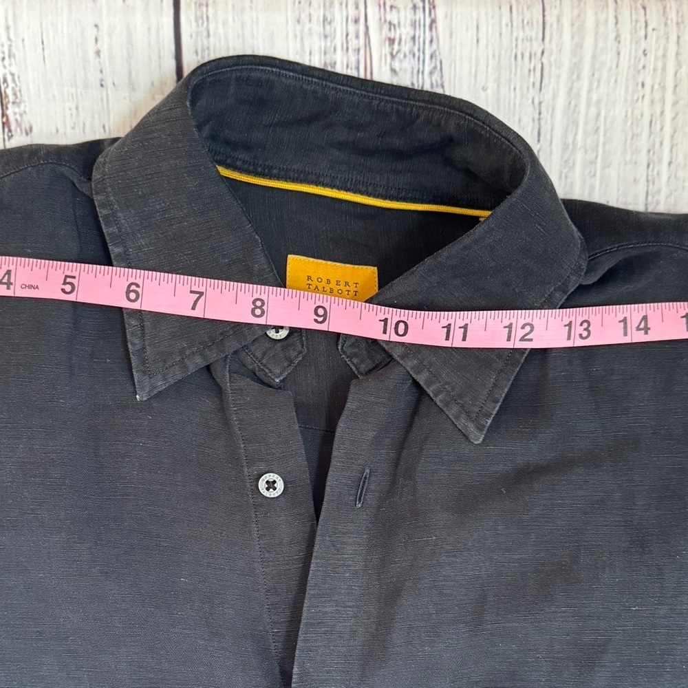 Robert Talbott Carmel Mens Gray Button Front Shir… - image 7